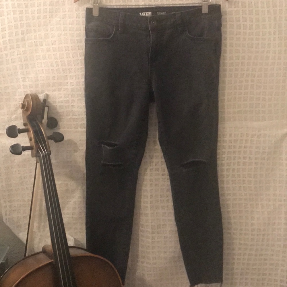 Vans distressed skinny jeans
